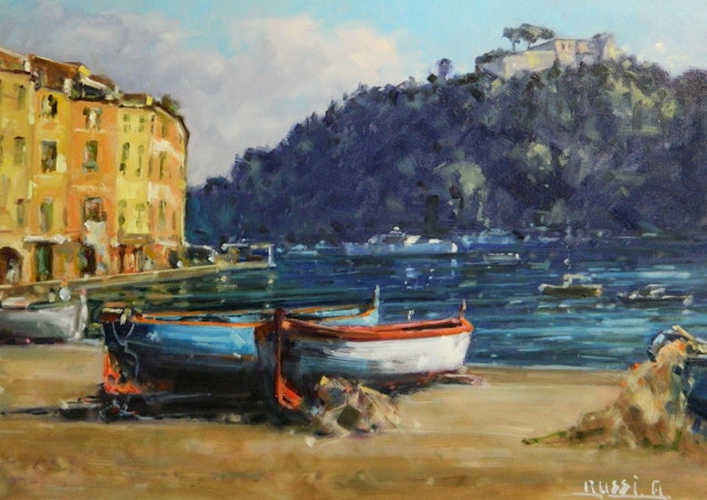 Antonio Boats of Portofino 70x50