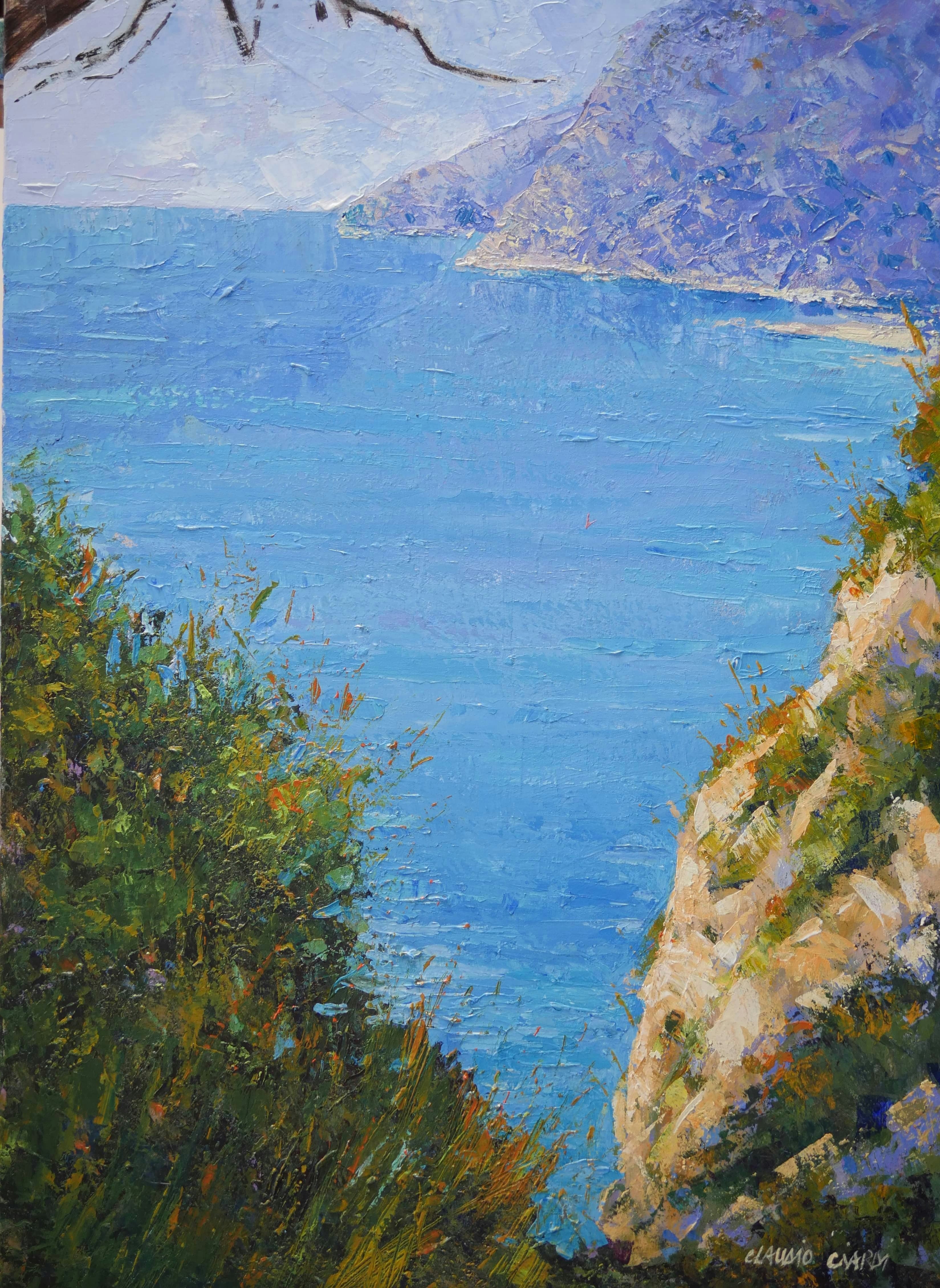 Claudio The Blue sea of Capri Island 50x70