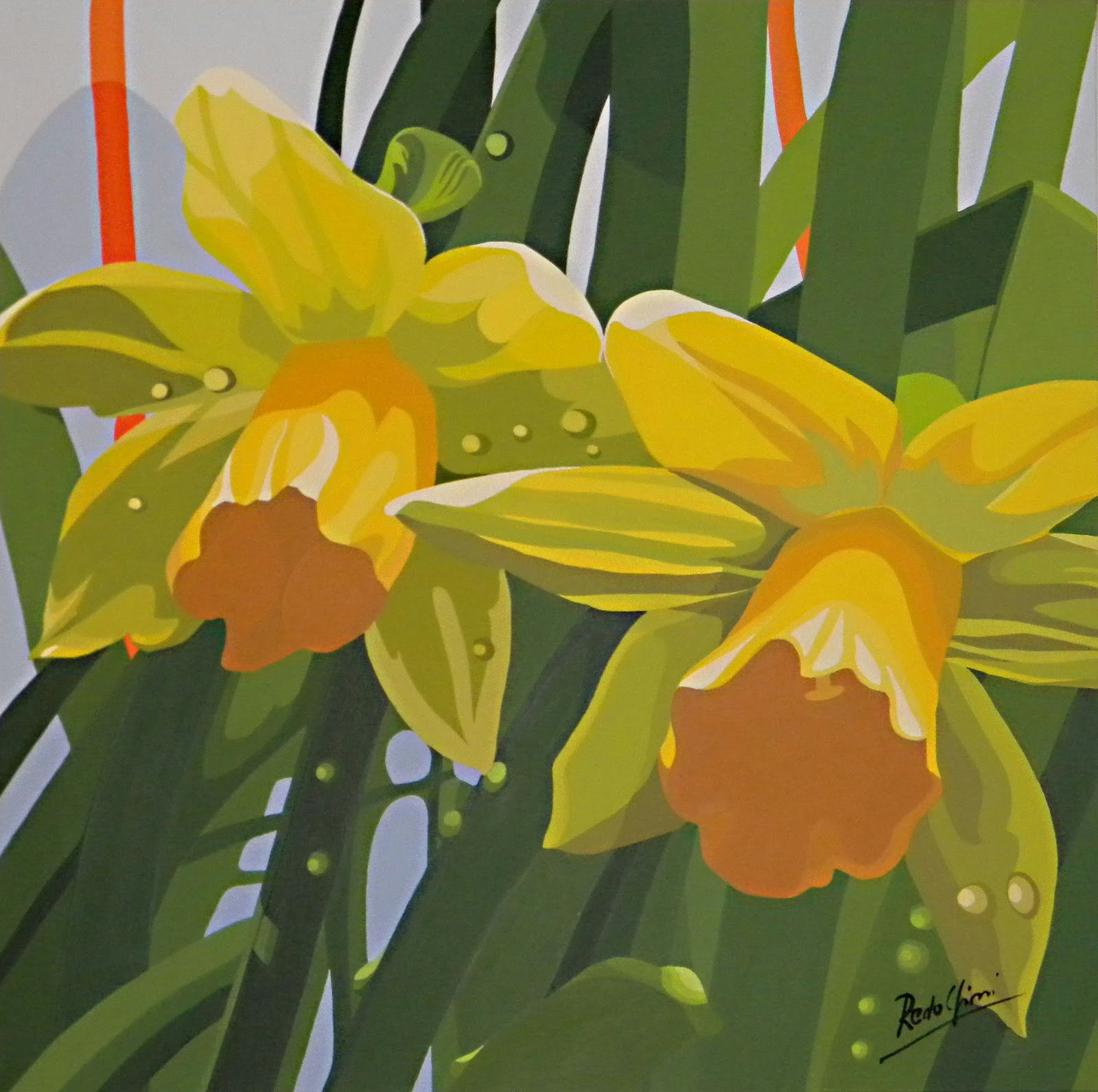 Mariangela Narcissus 40x40